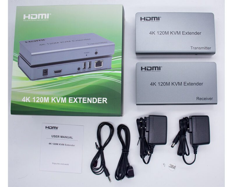 4K 120M Hdmi KVM Extender Over Cat 6 With Usb mouse