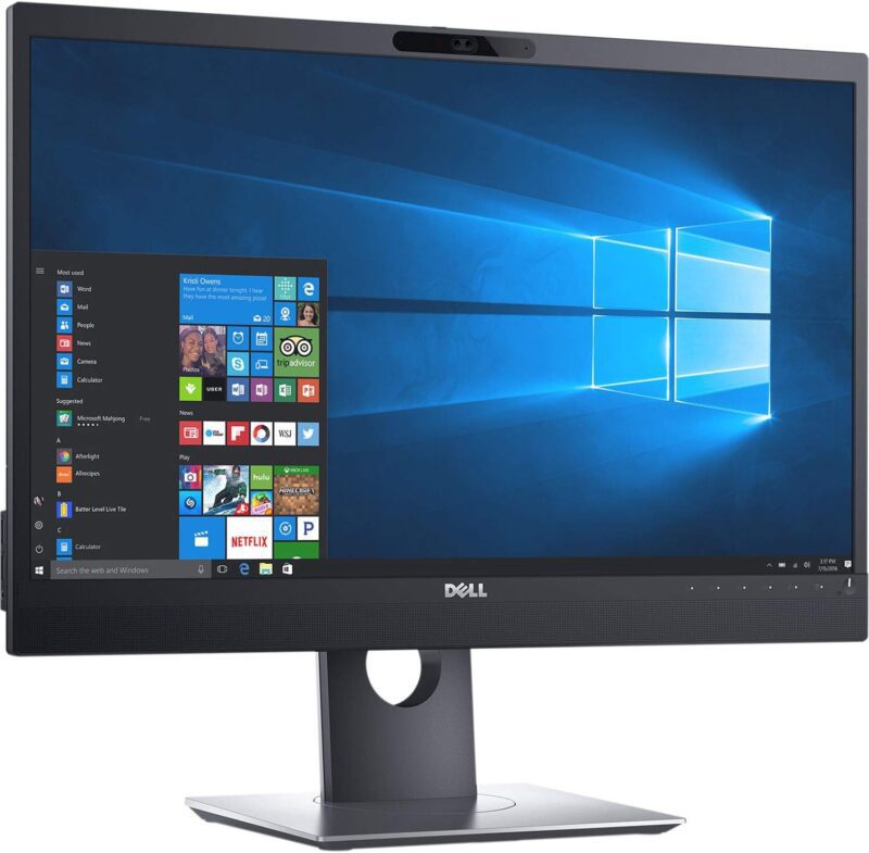 Dell p2418hzm 24” monitor with camera/Hdmi/Vga/Display port comes w/Stand