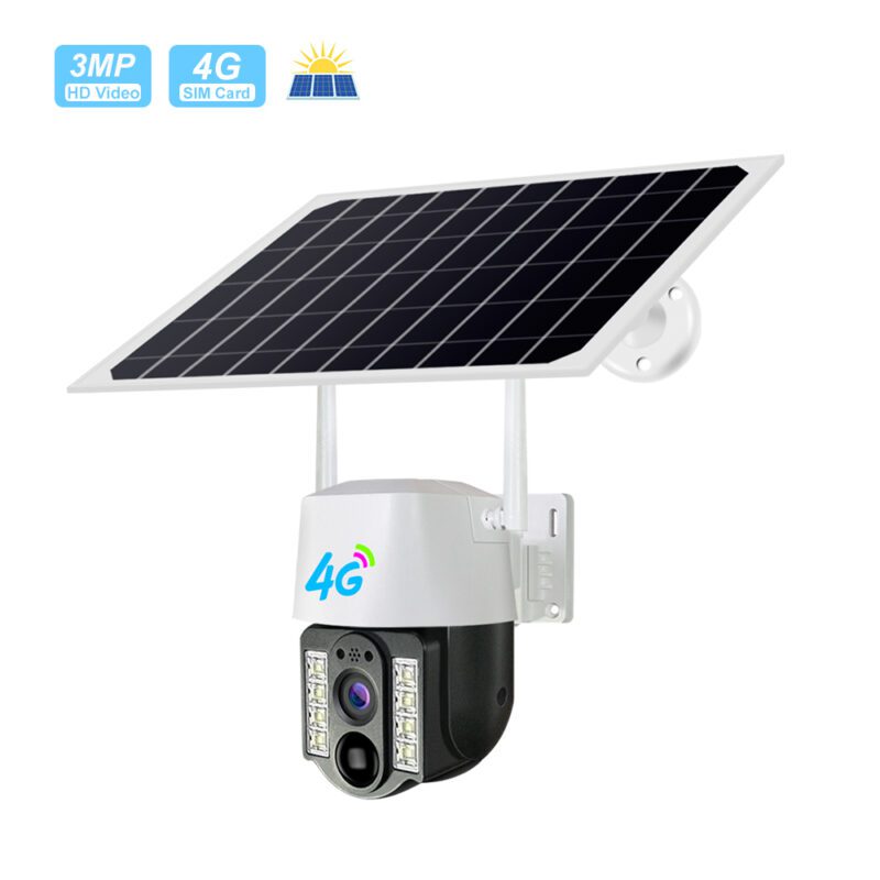 CCTV 4G Solar Camera With Sim Card Full Solar