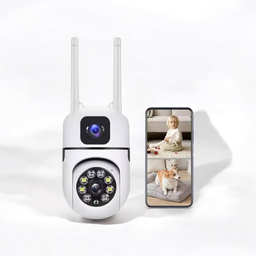 V380 Dual Lens WiFi Bulb PTZ Camera